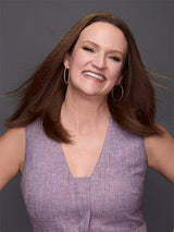 14” human hair for natural movement and heat-styling versatility