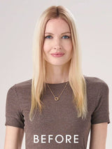 Model is in her natural hair