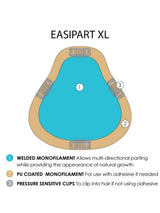 Constructed on a wider base than easiPart 8”, this topper provides extra coverage and volume for the beginning stage of hair loss