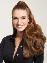 LONG WAVE PONY by HAIRDO in R830 GINGER BROWN | Warm Medium Brown