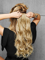 Tru2Life® heat-friendly synthetic hair means touch-ups are optional. No magic wand needed to get these extensions to match your favorite hairstyle. Just clip in and go!