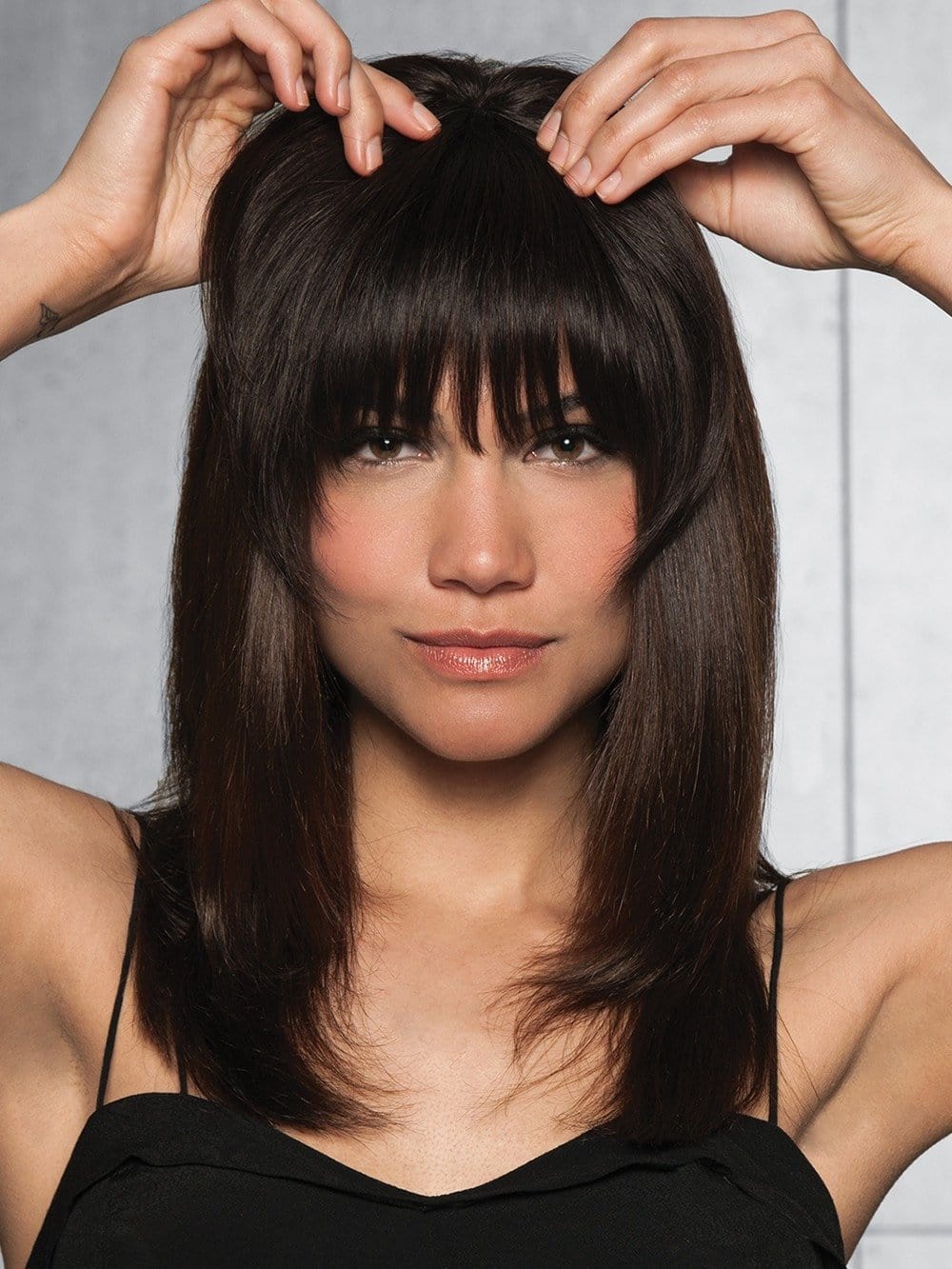 Clip-In Human Hair Fringe/ Bangs by hairdo – - Main Image