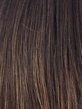 COFFEE-LATTE-R | Dark Brown with evenly blended Honey Brown highlights with Dark Roots