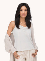 A full coverage remi human hair topper