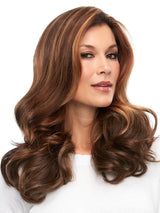 easiPart French 18" by Jon Renau in FS6/30/27 TOFFEE TRUFFLE | Brown, Medium Red-Gold, Medium Red-Gold Blonde Blend with Medium Gold Blonde Bold Highlights