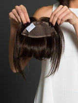 A wide monofilament base, plus three pressure sensitive clips for a secure fit