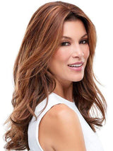 EASIPART HH 18" by easihair in 6F27 CARAMEL RIBBON | Dark Brown with Light Red-Gold Blonde Highlights and Tips