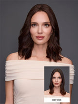 EASIPART MEDIUM HH 14" by Jon Renau in 4 BROWNIE FINALE | Dark Brown