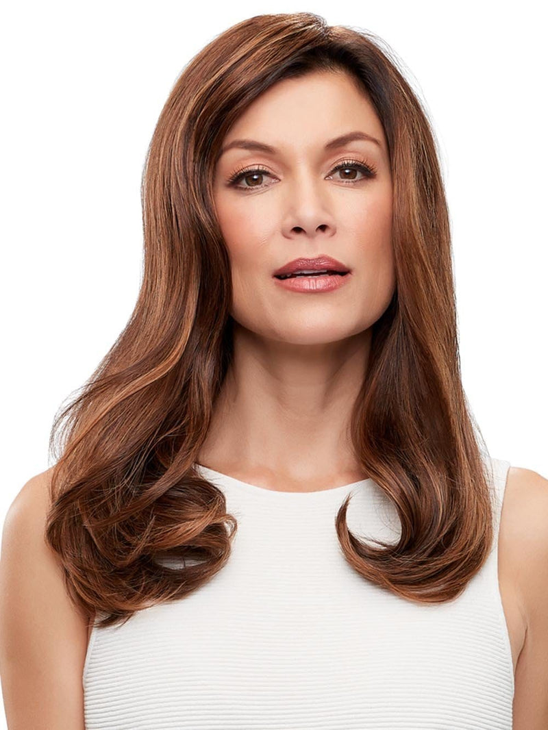 Each hair is hand tied to the nearly invisible double monofilament base using French knotting, a luxury technique that results in a superior natural appearance