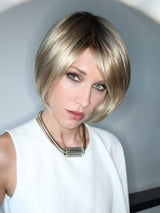 JUST Hair Topper by ELLEN WILLE in CHAMPAGNE MIX | Light Beige Blonde, Medium Honey Blonde, and Platinum Blonde Blend