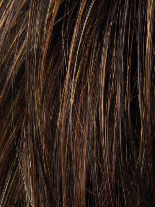 MOCCA-ROOTED 830.27.12 | Medium Brown, Light Brown, and Light Auburn blend and Dark Roots