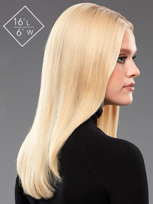 7 easiPieces and 1 easiPart 18” HH by EASIHAIR in color FS24/102S12 LAGUNA BLONDE | Light Natural Gold Blonde with Pale Natural Gold Blonde bold highlights, Shaded with Light Gold Brown