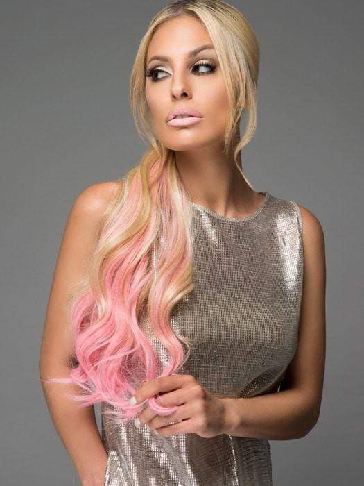 14/88H/PINK | Dark Blonde Evenly Blended with Pale Blonde Highlights with Pink Tips