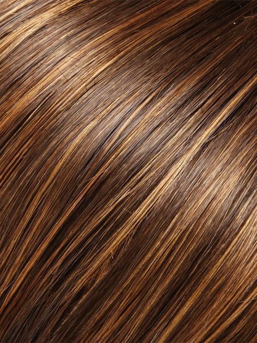 6F27 CARAMEL RIBBON | Brown with Light Red-Gold Blonde Highlights and Tips