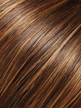 6F27 CARAMEL RIBBON | Brown with Light Red-Gold Blonde Highlights and Tips
