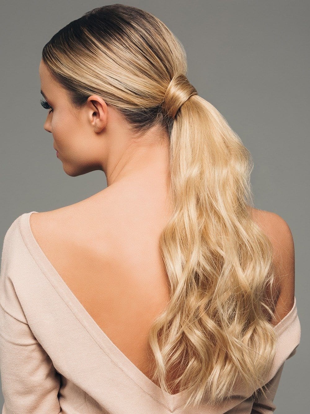 Ponytail blonde hair pcs topper 2020 14 main image 4