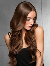 20" INVISIBLE SYNTHETIC HAIR EXTENSION by Hairdo in R830 Ginger Brown | Warm Medium Brown