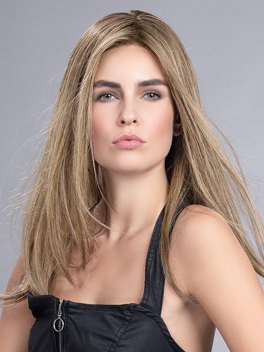 JUST LONG by Ellen Wille in BERNSTEIN ROOTED 12.26.19 | Lightest Brown and Light Honey Blonde blend with Light Golden Blonde and Shaded Roots