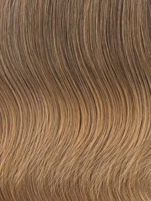 Color R1416T = Buttered Toast: Dark, ash blonde with golden blonde tips