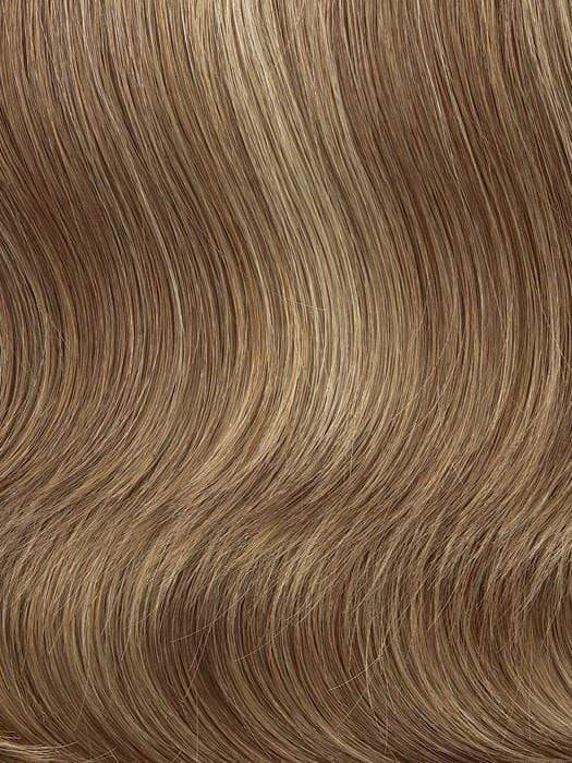 Color R14/25 = Honey Ginger: Dark Strawberry Blonde Blended With Pale Gold Blonde