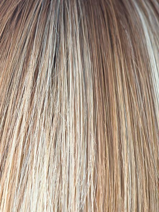 NUTMEG-R | Rooted Dark with Honey Brown base with Platinum Blonde highlights