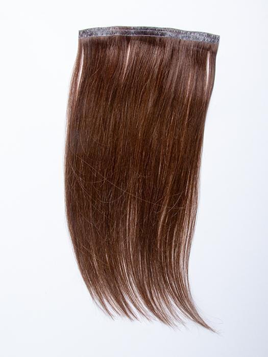 easiPieces 12" L x 6" W by easiHair in color 8 COCOA | Medium Brown