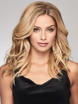 The Alpha Wave 16” Hair Topper by Raquel Welch is a versatile top-of-head piece that reflects today’s trending loose wave texture