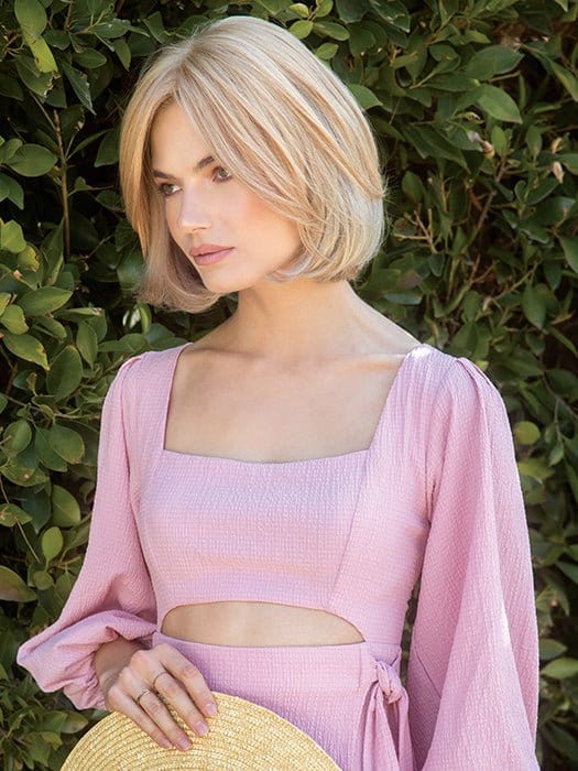 MARIGOLD | A Toffee Toned Blonde, Pale Golden Blonde is Finely Woven with Creamy Highlights