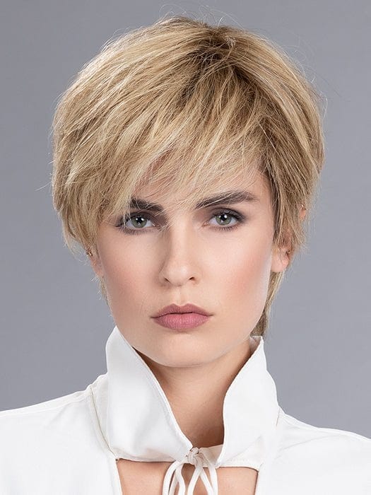 VALUE by Ellen Wille in SANDY BLONDE ROOTED 20.22.16 | Medium Blonde and Light Strawberry Blonde blend with Light Neutral Blonde and Shaded Roots