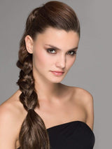 A beautiful, cascading clip in ponytail that can be used to make the perfect updo!