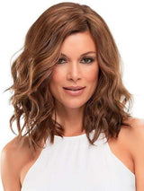 TOP WAVE 12" by Jon Renau in 6F27 CARAMEL RIBBON | Dark Brown with Light Red-Gold Blonde Highlights and Tips