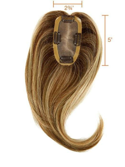 12 Inch Human Hair Topper Clip In Top Piece with Travel Kit Amazon.com : Top Full 12 Inch Long Color 10H24B - Jon Renau  main image 4