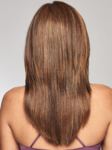 RL8/29SS SHADED HAZELNUT | Warm Medium Brown Evenly Blended with Ginger Blonde and Dark Roots