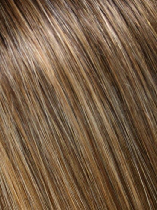 24B18S8 SHADED MOCHA | Medium Natural Ash Blonde and Light Natural Golden Blonde Blend, Shaded with Medium Brown
