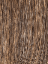 CHOCOLATE ROOTED 830.27.6 | Medium and Dark Brown with Light Auburn and Dark Strawberry Blonde Blend with Shaded Roots